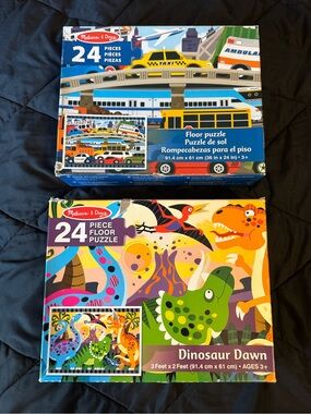Melissa & Doug Dinosaur Dawn 24-Piece Floor Puzzle - Green